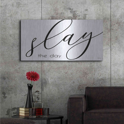 Luxe Metal Art 'Slay the Day' by Cindy Jacobs, Metal Wall Art,48x24