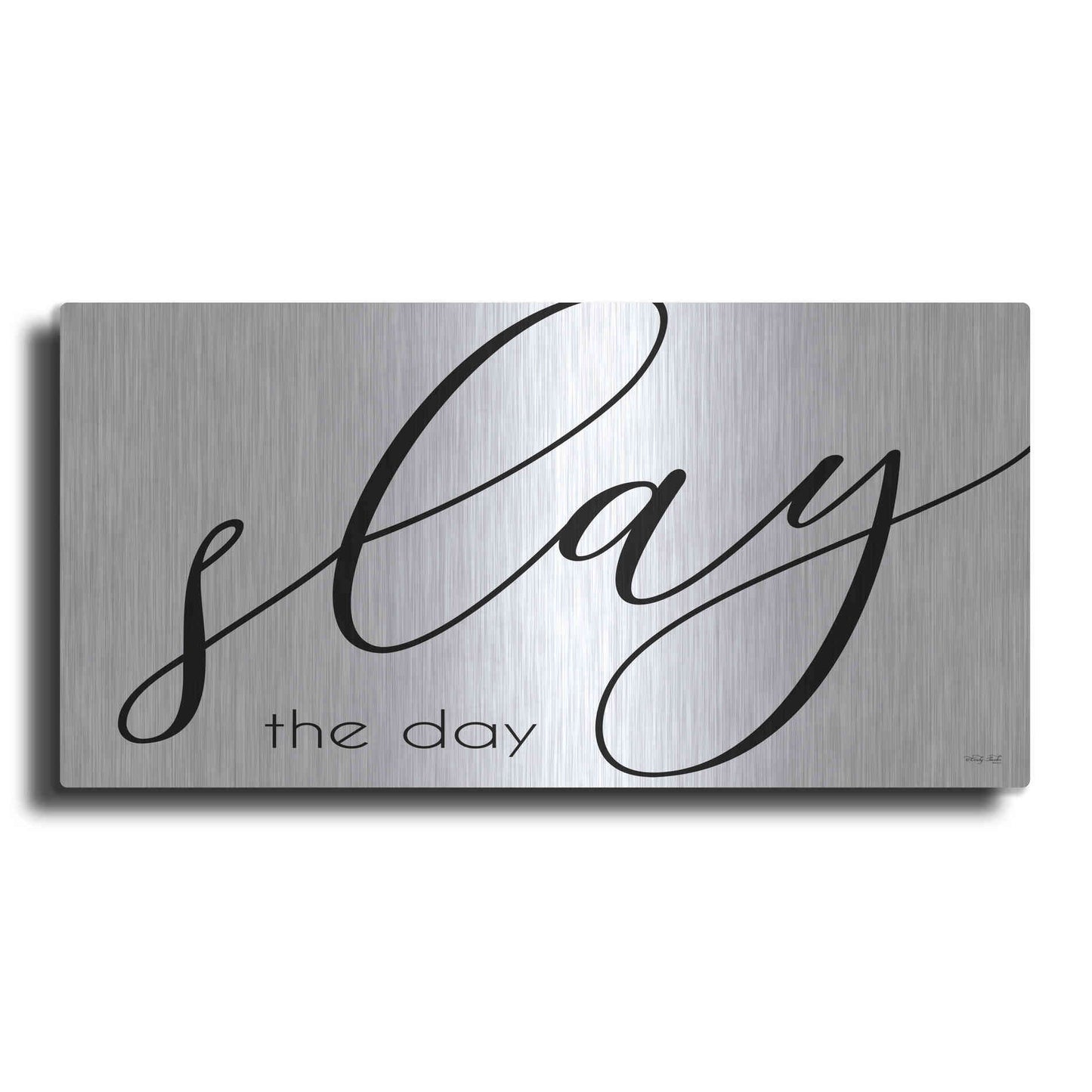Luxe Metal Art 'Slay the Day' by Cindy Jacobs, Metal Wall Art