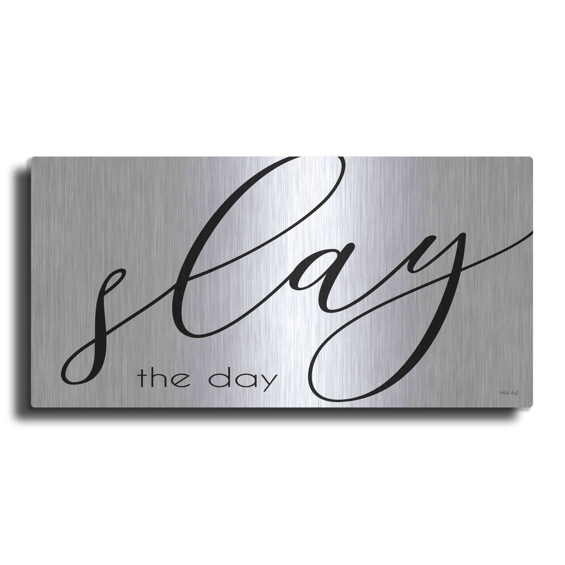 Luxe Metal Art 'Slay the Day' by Cindy Jacobs, Metal Wall Art