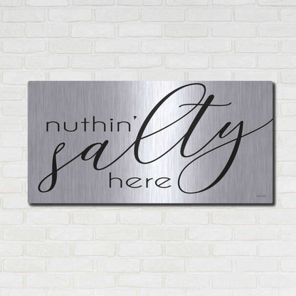 Luxe Metal Art 'Nuth'n Salty Here' by Cindy Jacobs, Metal Wall Art,48x24