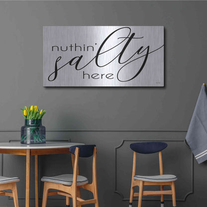 Luxe Metal Art 'Nuth'n Salty Here' by Cindy Jacobs, Metal Wall Art,48x24