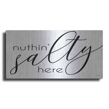 Luxe Metal Art 'Nuth'n Salty Here' by Cindy Jacobs, Metal Wall Art