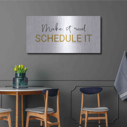Luxe Metal Art 'Make It Real' by Cindy Jacobs, Metal Wall Art,48x24