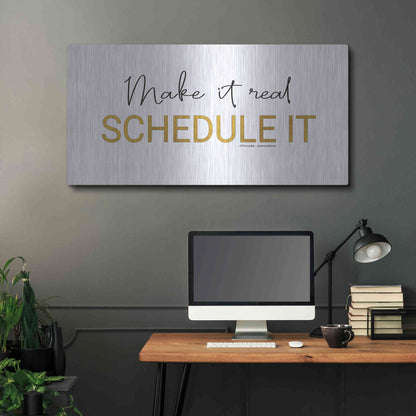Luxe Metal Art 'Make It Real' by Cindy Jacobs, Metal Wall Art,48x24