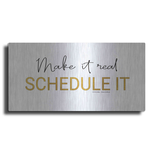 Luxe Metal Art 'Make It Real' by Cindy Jacobs, Metal Wall Art