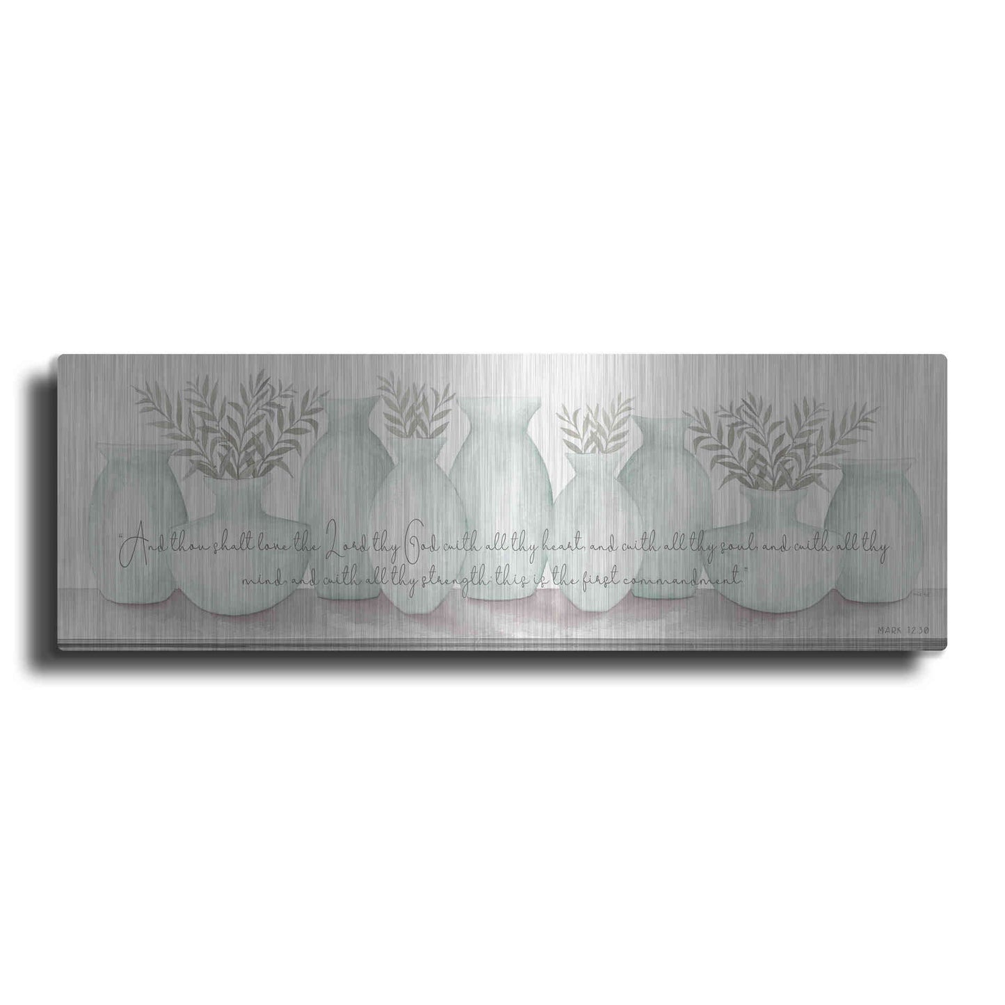 Luxe Metal Art 'Love the Lord Your God' by Cindy Jacobs, Metal Wall Art