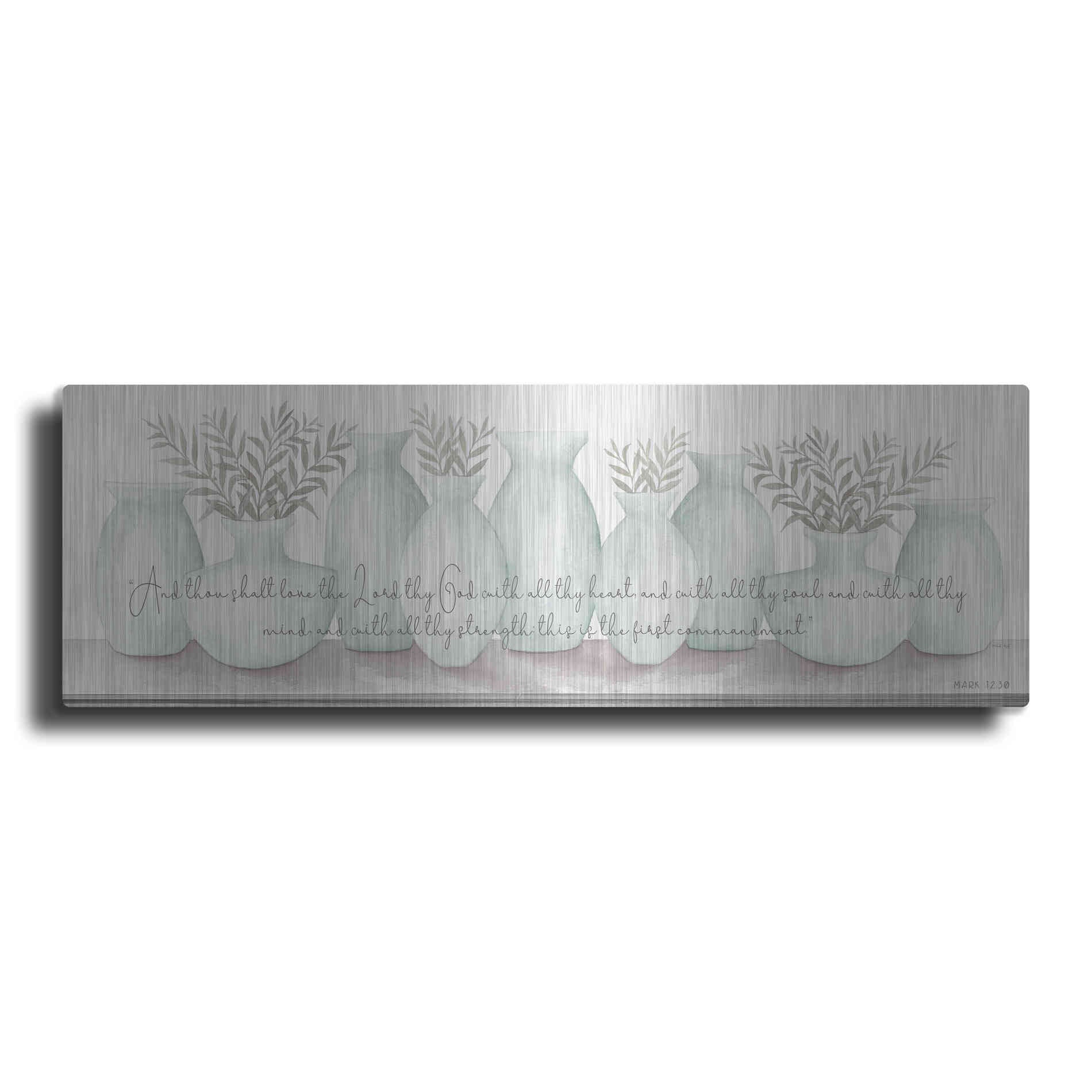 Luxe Metal Art 'Love the Lord Your God' by Cindy Jacobs, Metal Wall Art