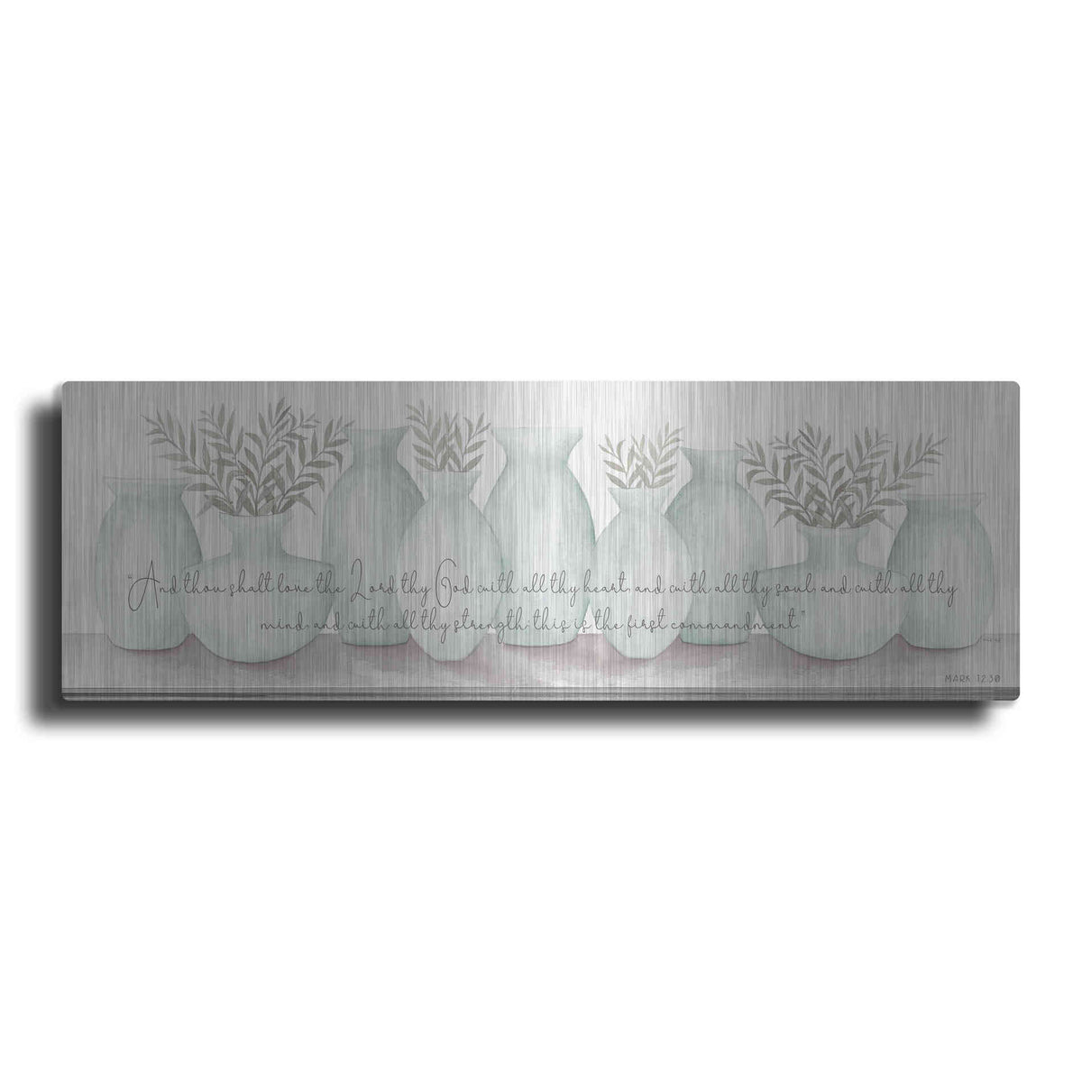 Luxe Metal Art 'Love the Lord Your God' by Cindy Jacobs, Metal Wall Art