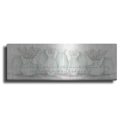 Luxe Metal Art 'Love the Lord Your God' by Cindy Jacobs, Metal Wall Art