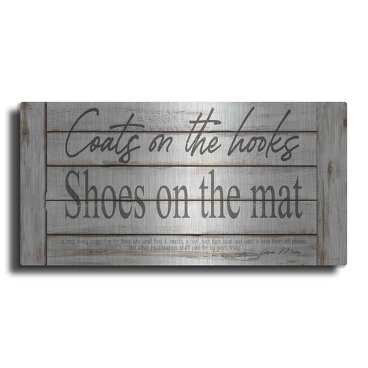 Luxe Metal Art 'Mud Room Rules' by Cindy Jacobs, Metal Wall Art