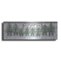 Luxe Metal Art 'Galvanized Pots White Christmas Trees I' by Cindy Jacobs, Metal Wall Art