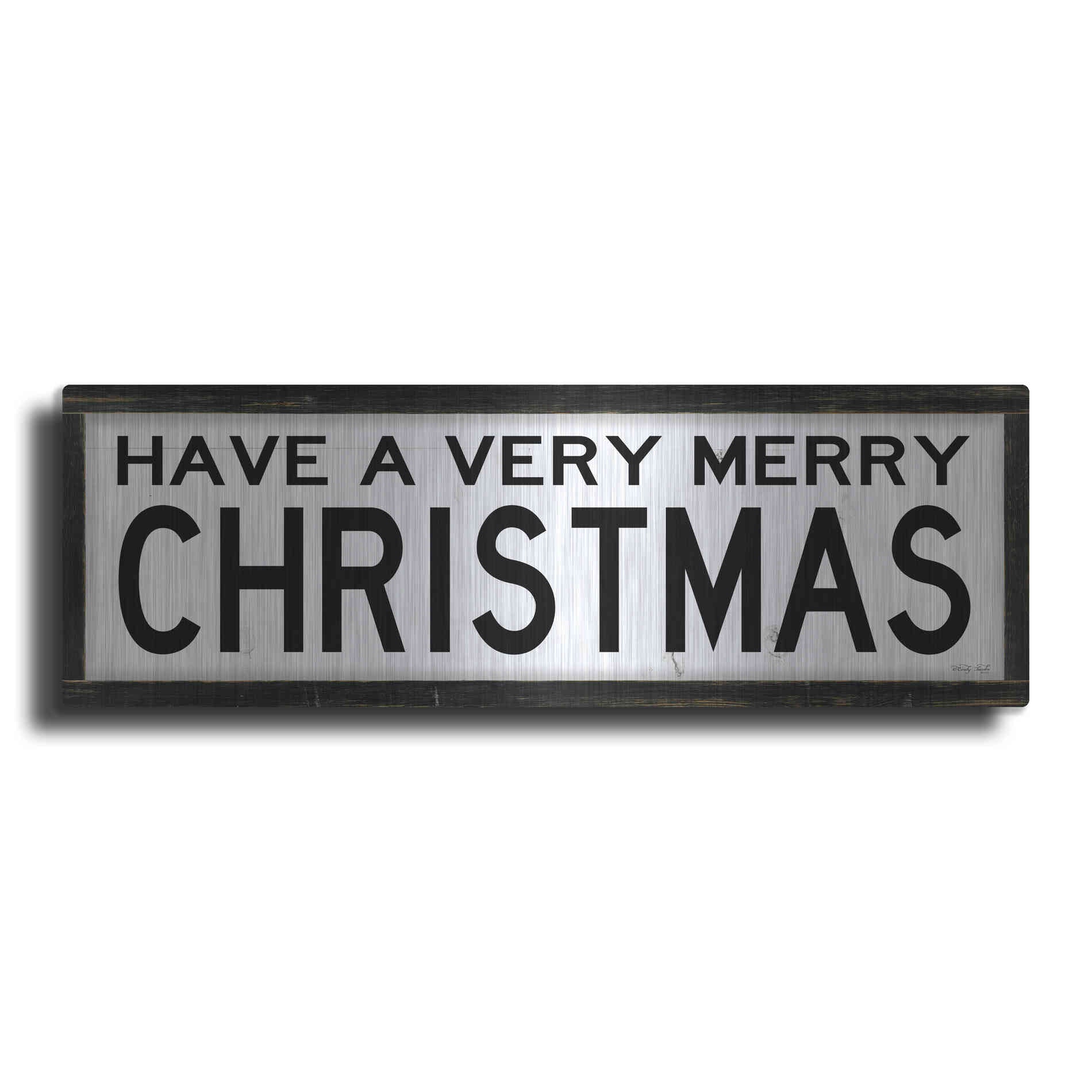 Luxe Metal Art 'Have a Very Merry Christmas' by Cindy Jacobs, Metal Wall Art