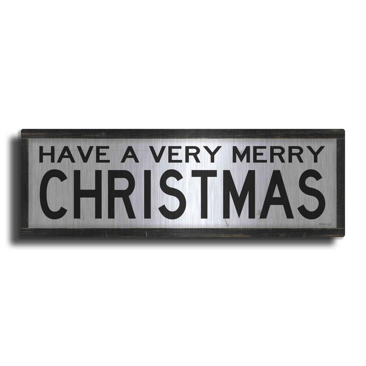 Luxe Metal Art 'Have a Very Merry Christmas' by Cindy Jacobs, Metal Wall Art