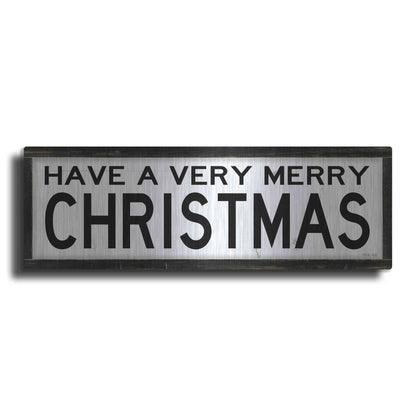 Luxe Metal Art 'Have a Very Merry Christmas' by Cindy Jacobs, Metal Wall Art