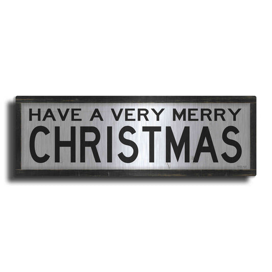 Luxe Metal Art 'Have a Very Merry Christmas' by Cindy Jacobs, Metal Wall Art