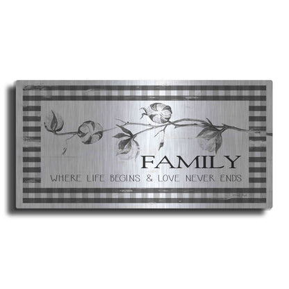 Luxe Metal Art 'Family Plaid' by Cindy Jacobs, Metal Wall Art