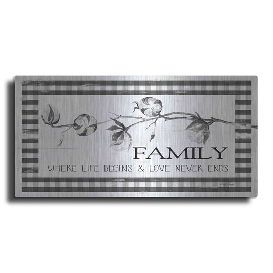 Luxe Metal Art 'Family Plaid' by Cindy Jacobs, Metal Wall Art