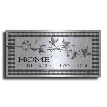 Luxe Metal Art 'Home Plaid' by Cindy Jacobs, Metal Wall Art