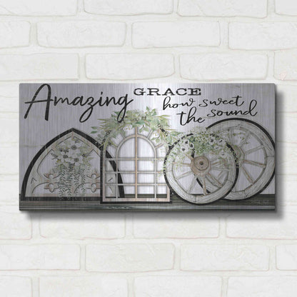 Luxe Metal Art 'Amazing Grace' by Cindy Jacobs, Metal Wall Art,24x12