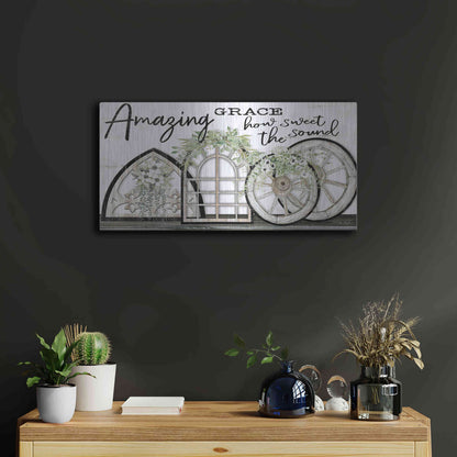 Luxe Metal Art 'Amazing Grace' by Cindy Jacobs, Metal Wall Art,24x12
