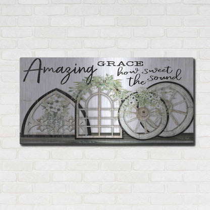 Luxe Metal Art 'Amazing Grace' by Cindy Jacobs, Metal Wall Art,48x24