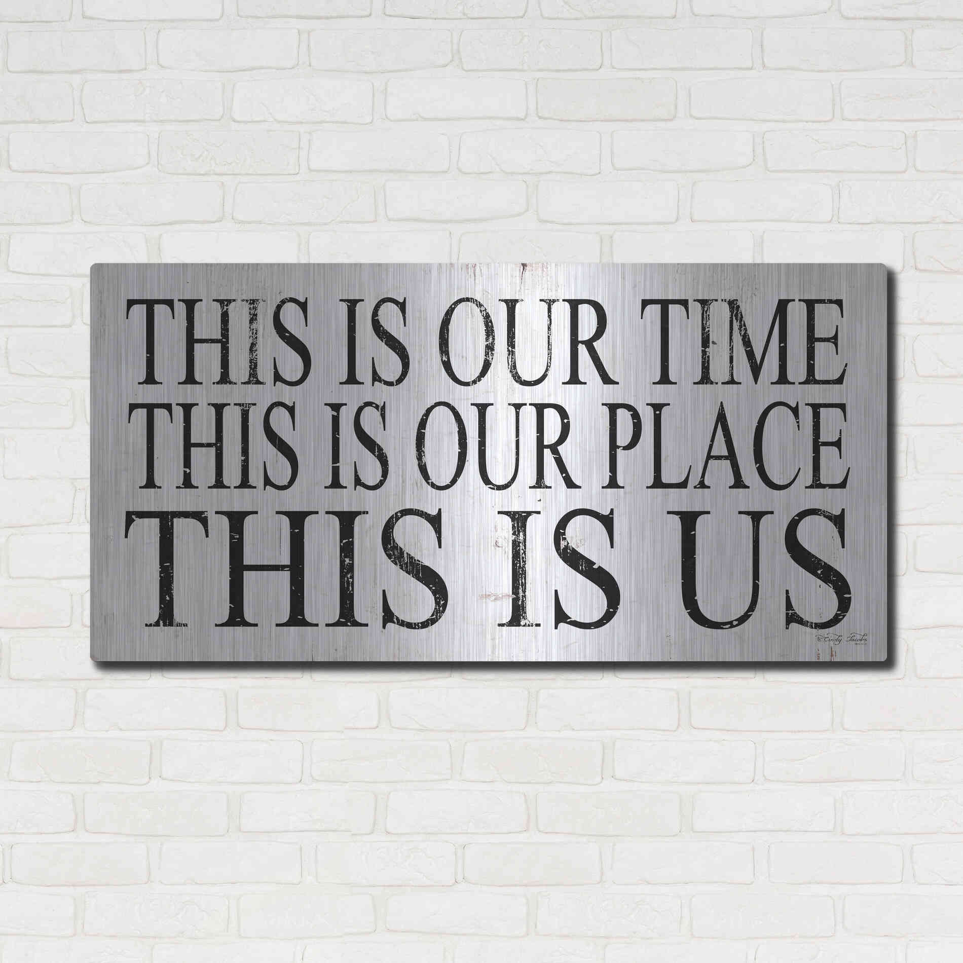 Luxe Metal Art 'This is Our..' by Cindy Jacobs, Metal Wall Art,48x24