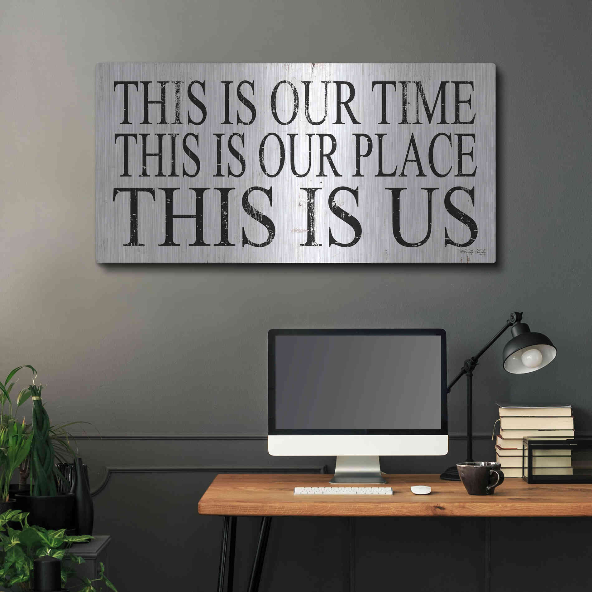 Luxe Metal Art 'This is Our..' by Cindy Jacobs, Metal Wall Art,48x24