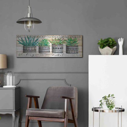 Luxe Metal Art 'Sticking with Your Family' by Cindy Jacobs, Metal Wall Art,36x12