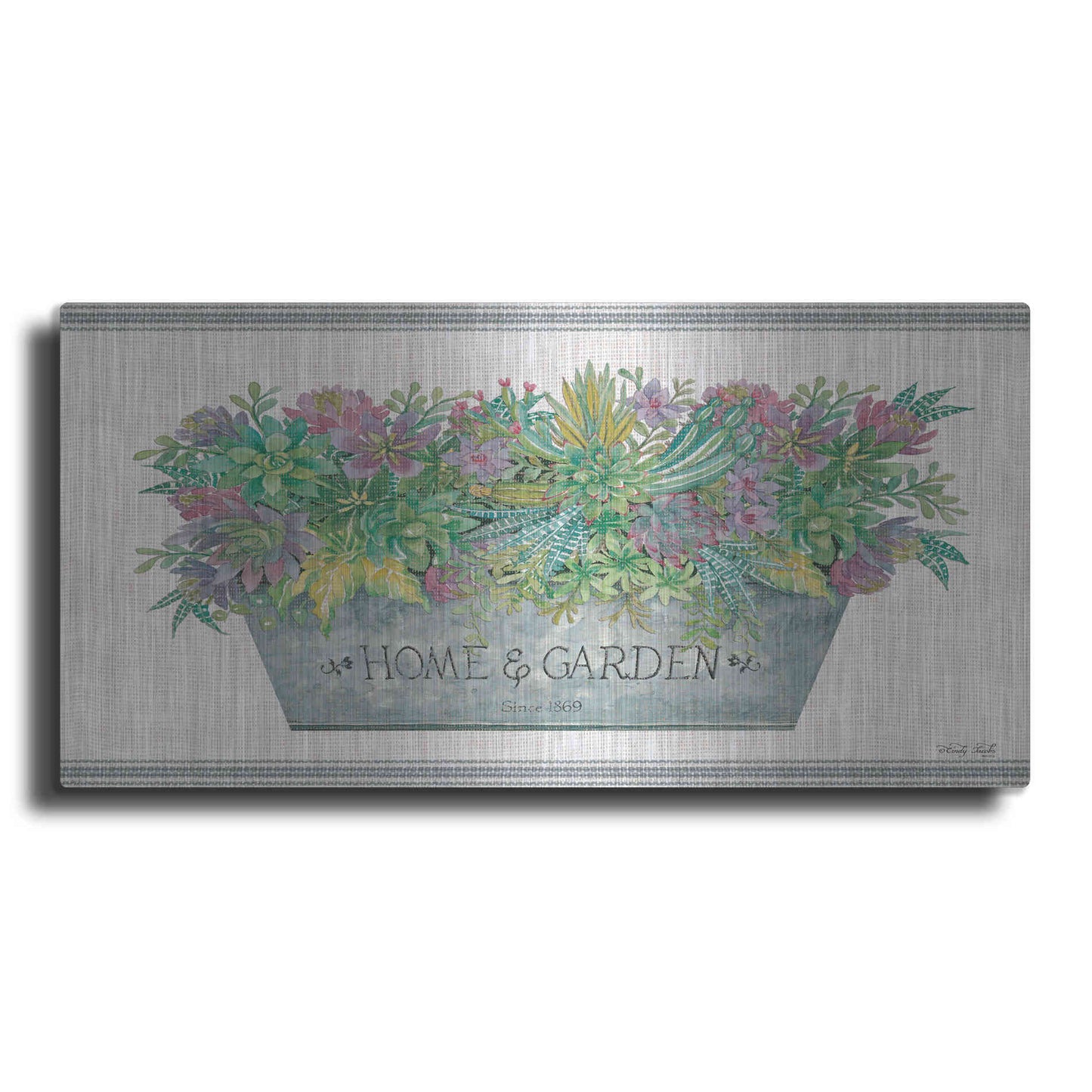 Luxe Metal Art 'Home & Garden' by Cindy Jacobs, Metal Wall Art