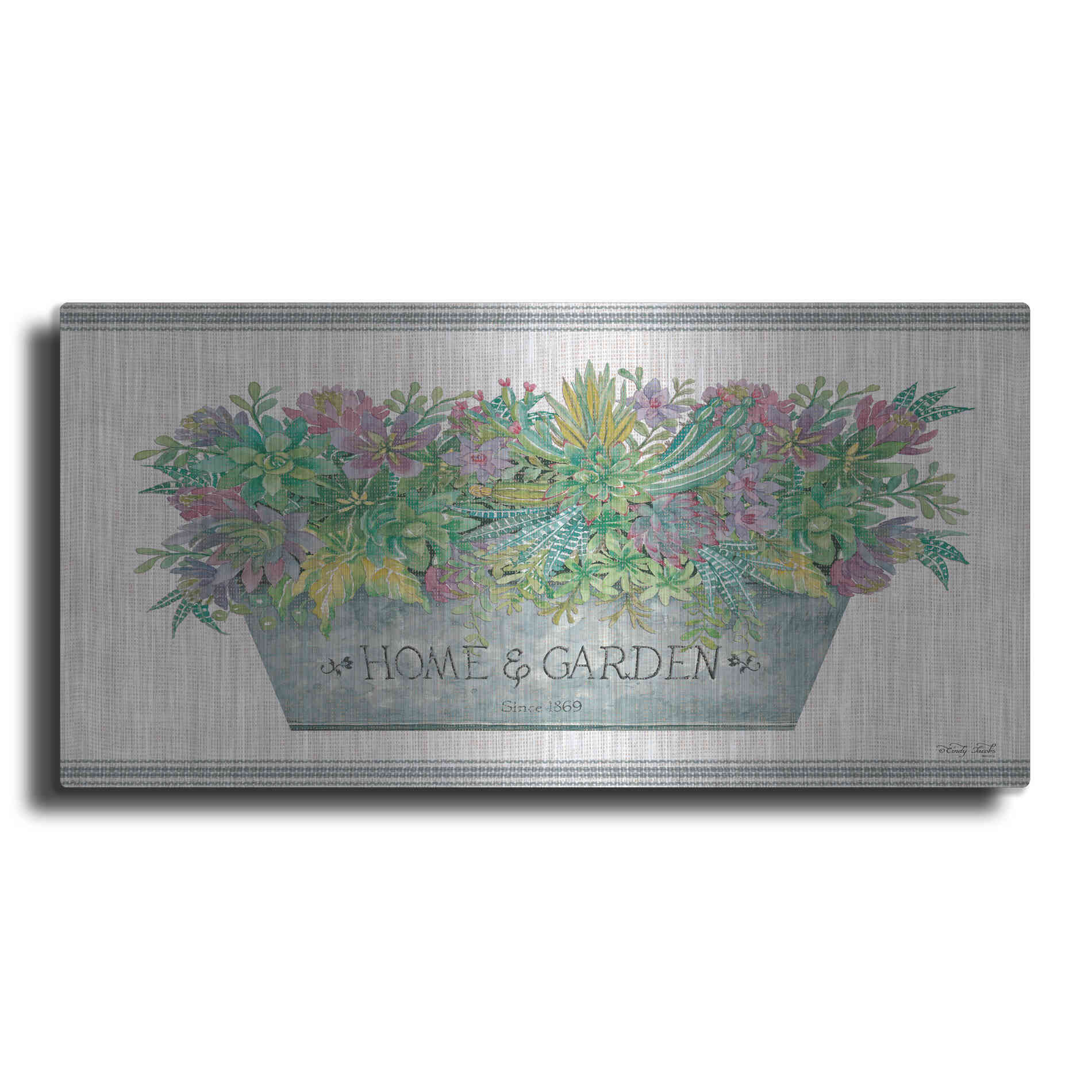 Luxe Metal Art 'Home & Garden' by Cindy Jacobs, Metal Wall Art