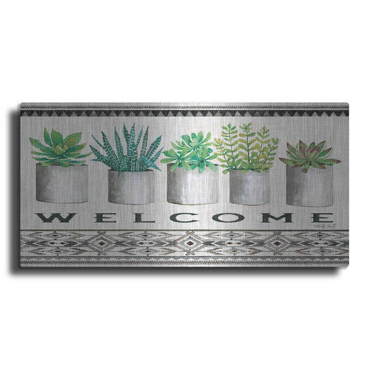 Luxe Metal Art 'Native Welcome' by Cindy Jacobs, Metal Wall Art