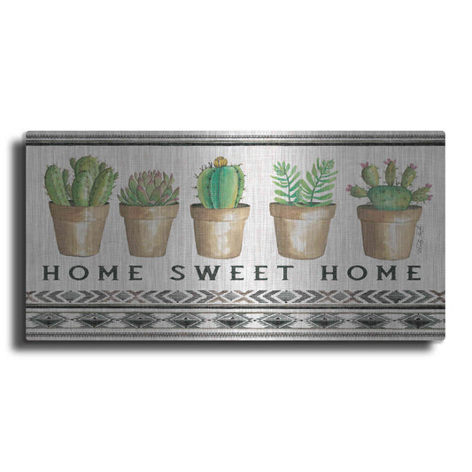 Luxe Metal Art 'Native Home Sweet Home' by Cindy Jacobs, Metal Wall Art