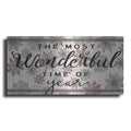 Luxe Metal Art 'The Most Wonderful Time of the Year' by Cindy Jacobs, Metal Wall Art