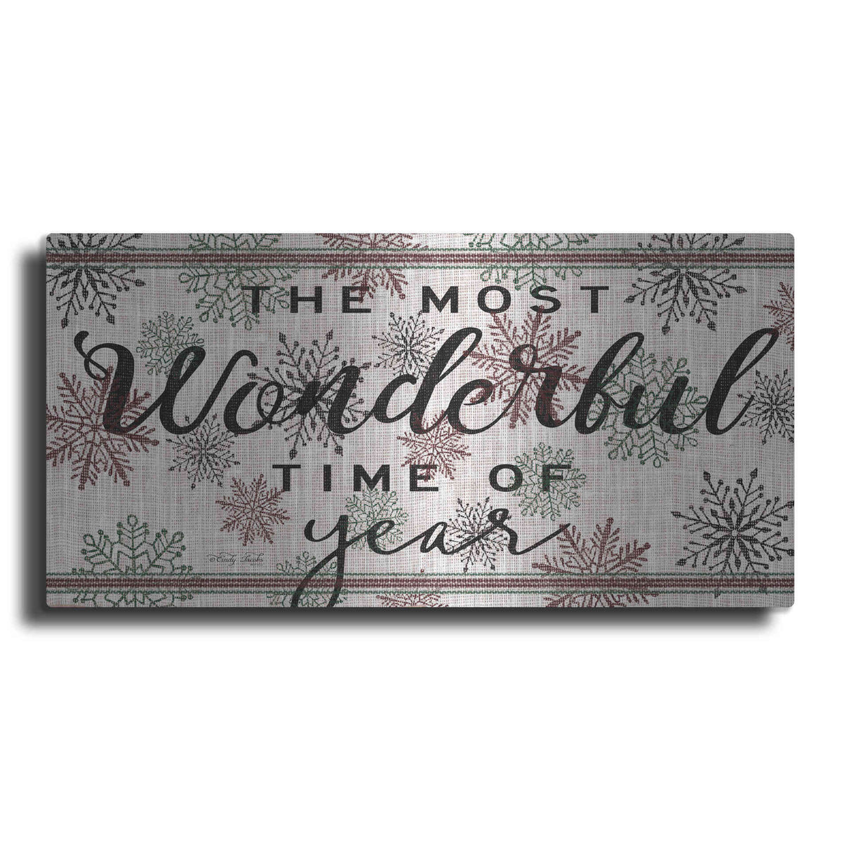 Luxe Metal Art 'The Most Wonderful Time of the Year' by Cindy Jacobs, Metal Wall Art