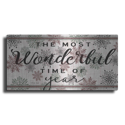Luxe Metal Art 'The Most Wonderful Time of the Year' by Cindy Jacobs, Metal Wall Art