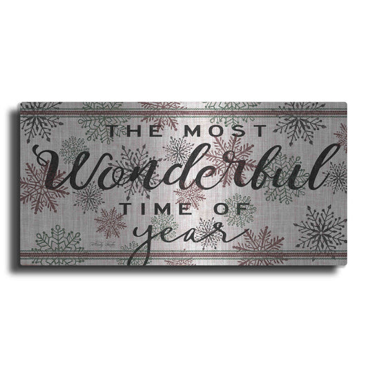 Luxe Metal Art 'The Most Wonderful Time of the Year' by Cindy Jacobs, Metal Wall Art