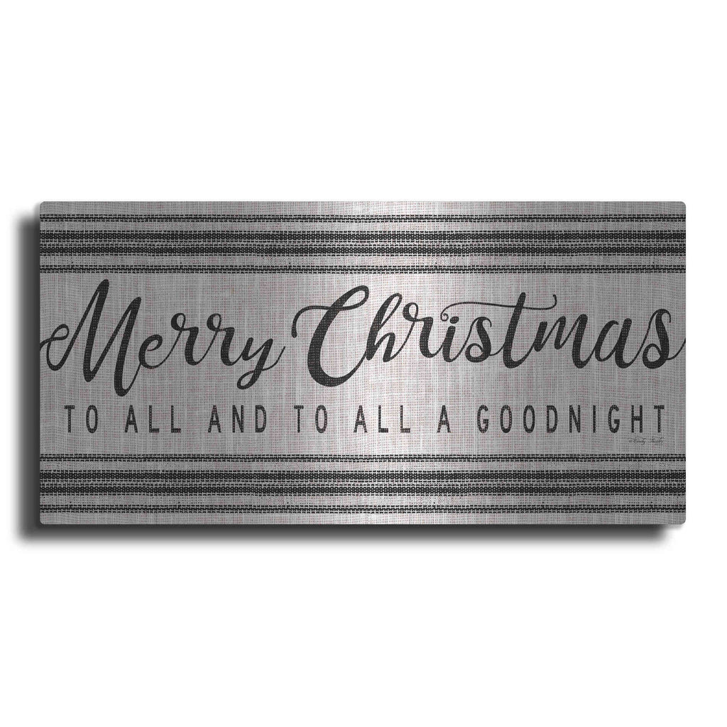 Luxe Metal Art 'Merry Christmas to All' by Cindy Jacobs, Metal Wall Art