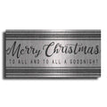 Luxe Metal Art 'Merry Christmas to All' by Cindy Jacobs, Metal Wall Art