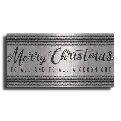 Luxe Metal Art 'Merry Christmas to All' by Cindy Jacobs, Metal Wall Art