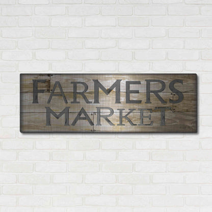 Luxe Metal Art 'Farmer's Market' by Cindy Jacobs, Metal Wall Art,48x16