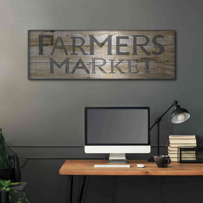 Luxe Metal Art 'Farmer's Market' by Cindy Jacobs, Metal Wall Art,48x16