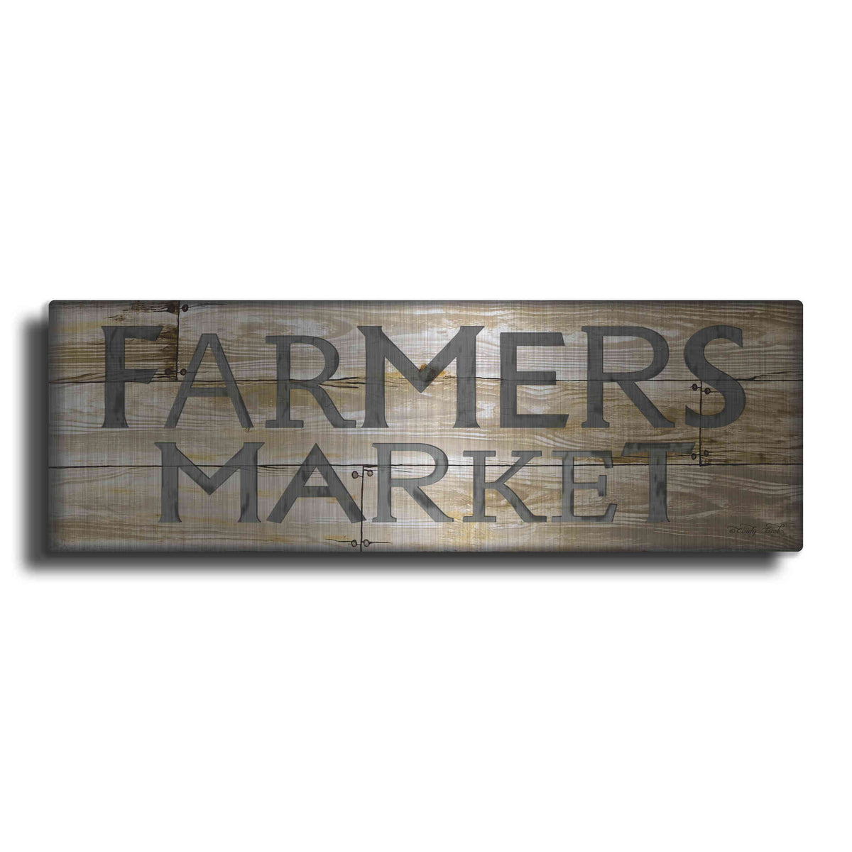 Luxe Metal Art 'Farmer's Market' by Cindy Jacobs, Metal Wall Art