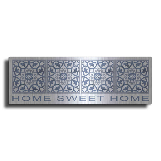 Luxe Metal Art 'Home Sweet Home Pattern' by Cindy Jacobs, Metal Wall Art