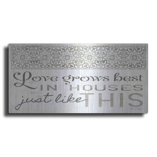 Luxe Metal Art 'Love Grows Best' by Cindy Jacobs, Metal Wall Art