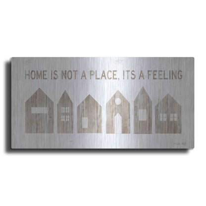 Luxe Metal Art 'Home is Not a Place' by Cindy Jacobs, Metal Wall Art