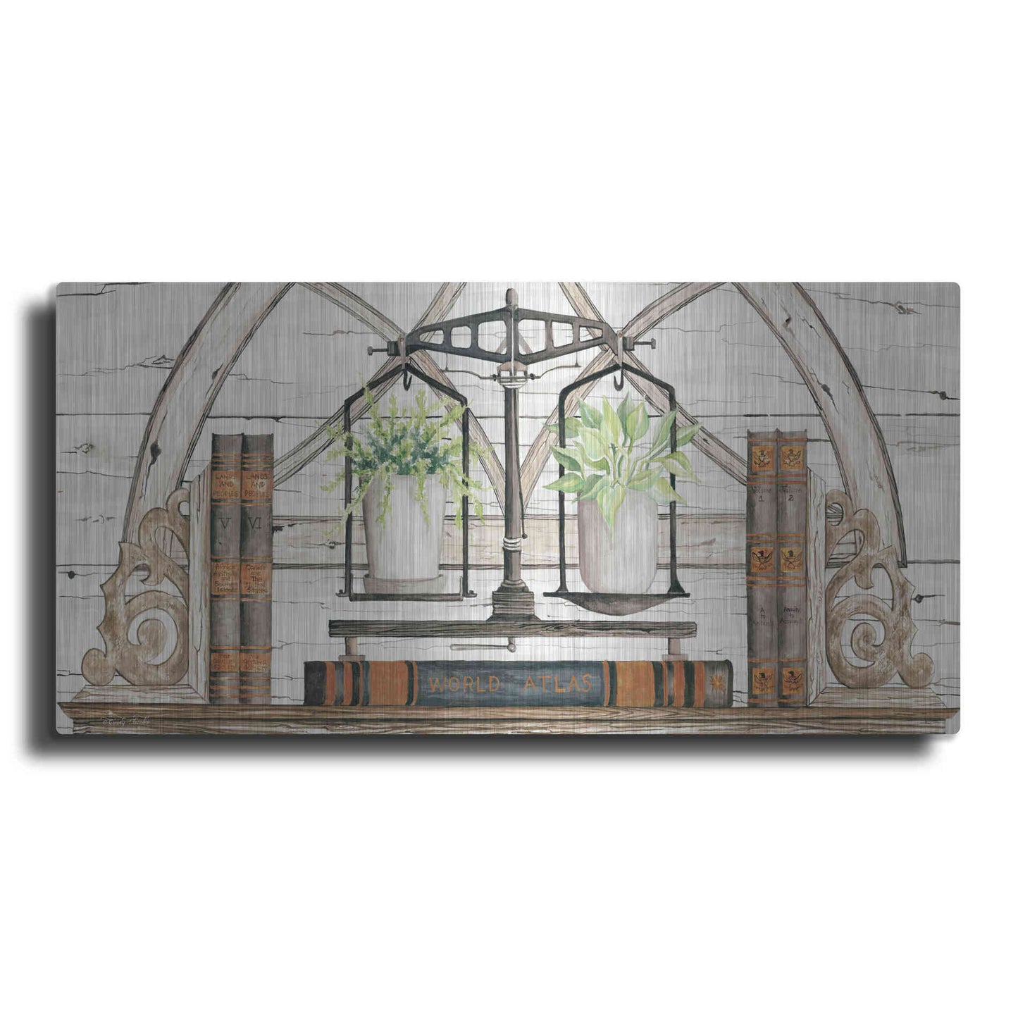 Luxe Metal Art 'Balance of Beauty' by Cindy Jacobs, Metal Wall Art