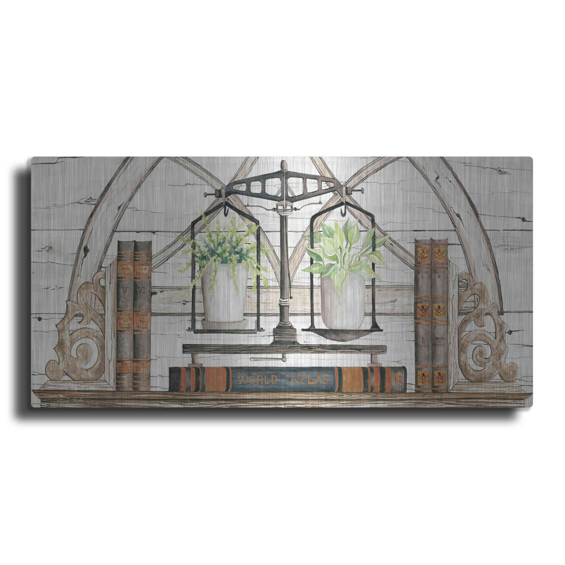 Luxe Metal Art 'Balance of Beauty' by Cindy Jacobs, Metal Wall Art