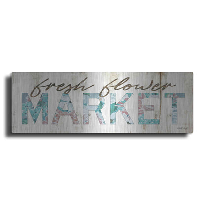 Luxe Metal Art 'Fresh Flower Market' by Cindy Jacobs, Metal Wall Art