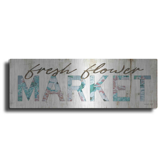 Luxe Metal Art 'Fresh Flower Market' by Cindy Jacobs, Metal Wall Art