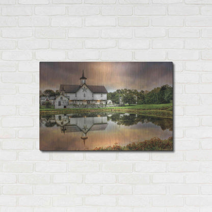 Luxe Metal Art 'Star Barn' by Lori Deiter, Metal Wall Art,36x24